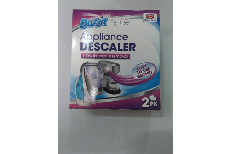 Duzzit Appliance DESCALER 100% limescale removal 2PK 80g