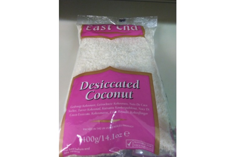 OUT OF DATE East End Desiccated Coconut 400g BEST BEFORE: 02-23.