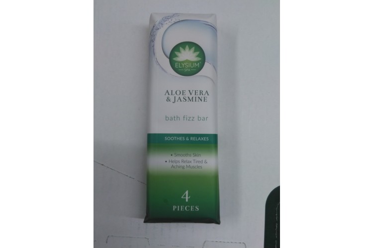 Elysium Aloe Vera & Jasmine Bath Fizz Bar 4 Pieces 200g