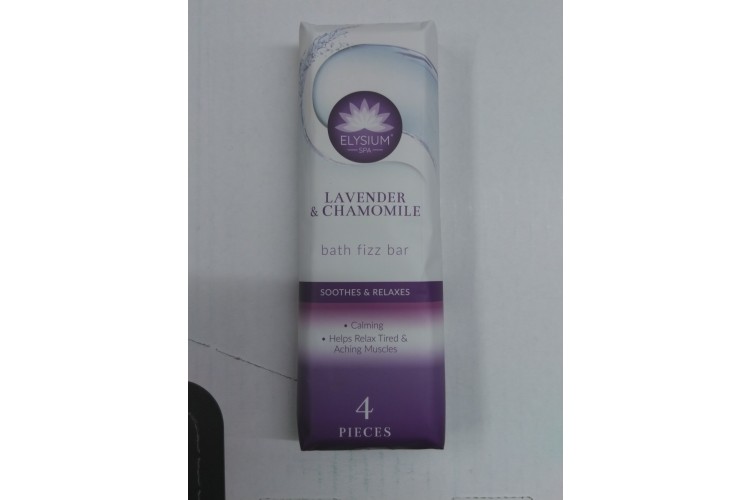 Elysium Lavender & Chamomile Bath Fizz Bar 4 Pieces 200g