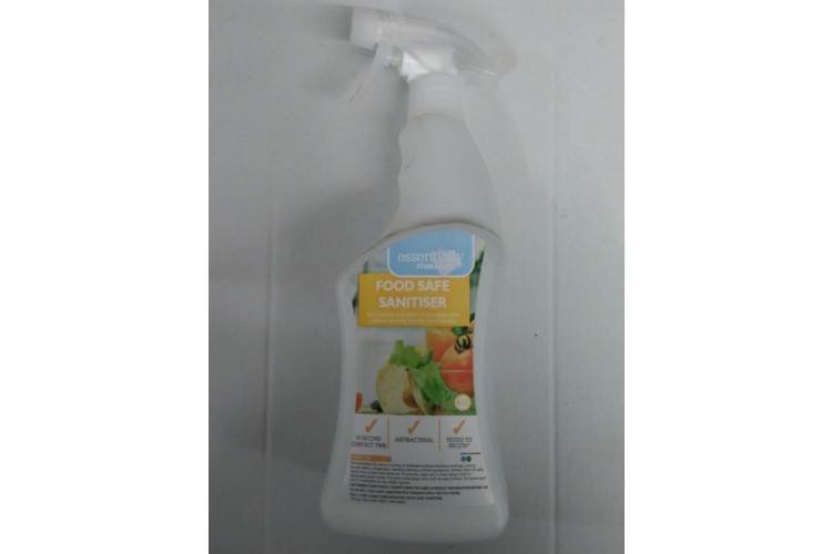 essentially cleaning FOOD SAFE SANITISER 750ml