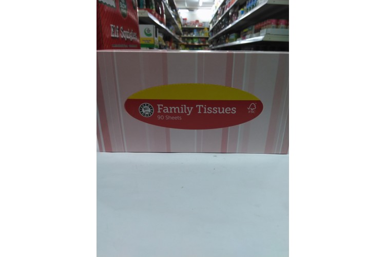 Euro Shopper Family Tissues 90 Sheets 