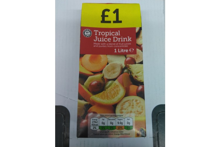 Euro Shopper Tropical Juice Drink 1 Litre