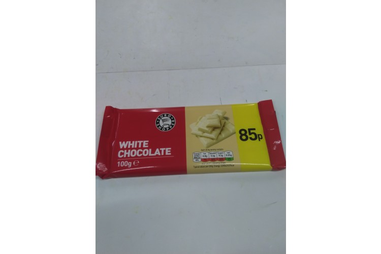 Euro Shopper White Chocolate 100g