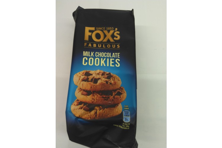 Foxs Fabulous Milk Chocolate Cookies 180g