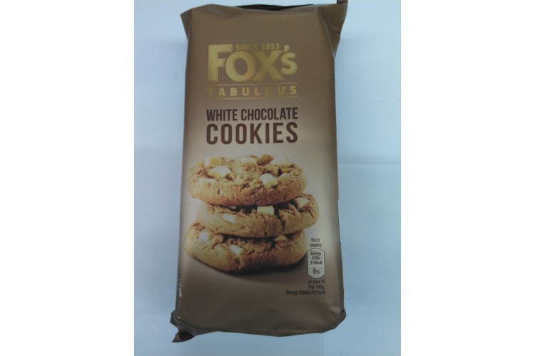 Foxs Fabulous White Chocolate Cookies 180g