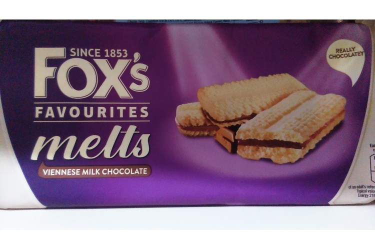 Foxs Melts Viennese milk Chocolate 