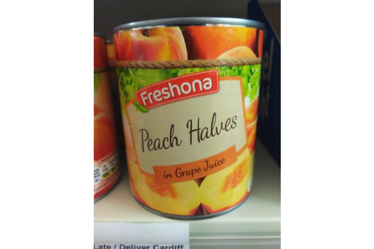 Freshona Peach Halves In Juice 820g