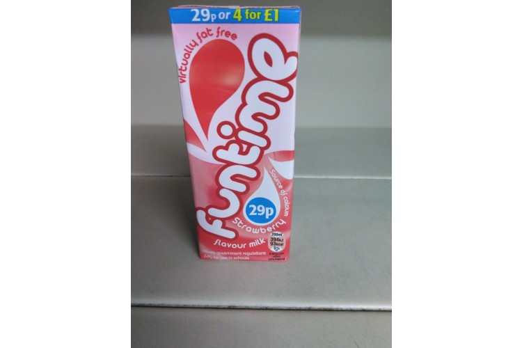 Funtime Strawberry Flavour Milk 200ml