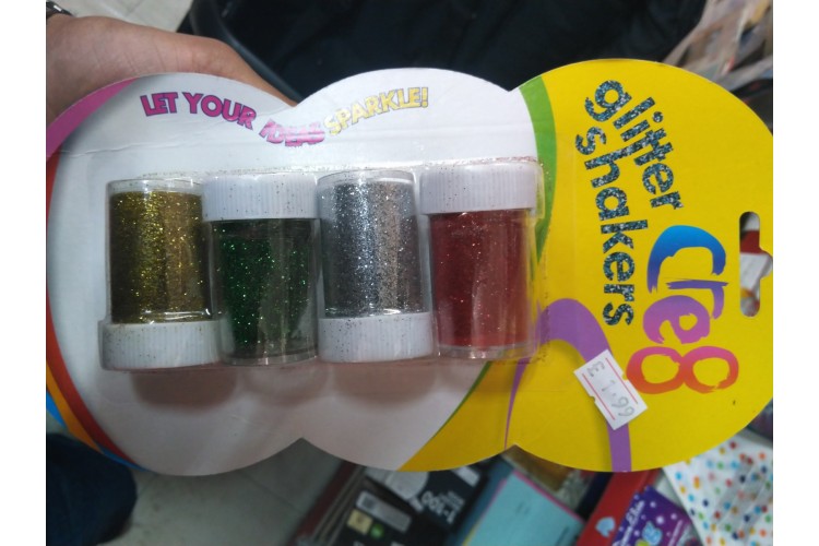 Glitter Shakers Cre8 4 Pack