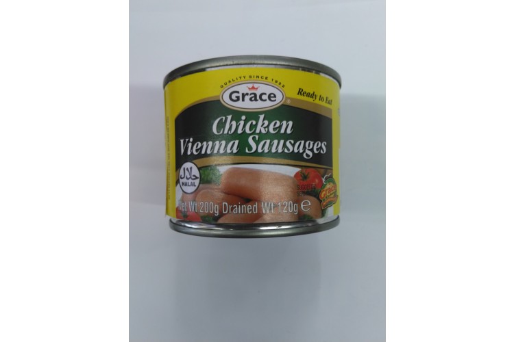 Grace Chicken Vienna Sausages 200g Halal