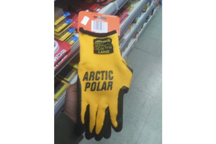 Green Jem Arctic Polar Grip Gloves Large