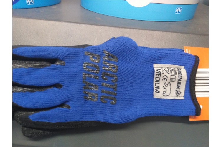 Green Jem Arctic Polar Grip Gloves Medium