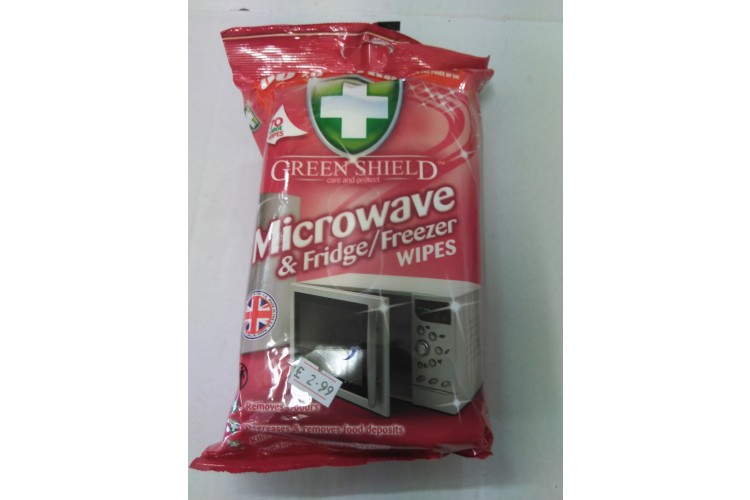 GREEN SHIELD Microwave & Fridge/Freezer WIPES 70 LARGE WIPES