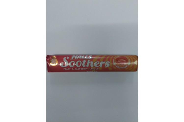 Halls Soothers Peach & Raspberry Flavour 45g