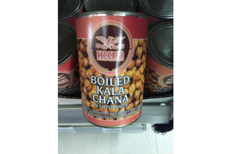 HEERA BOILED KALA CHANA IN SALTED WATER 400G