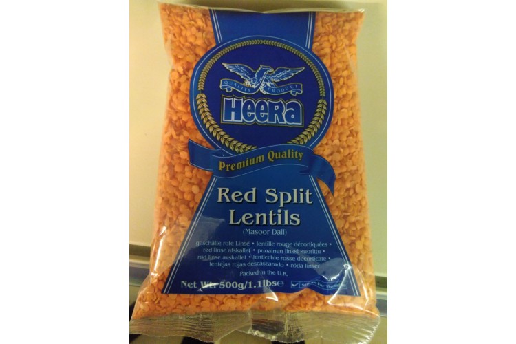 Heera Red Split Lentils (Masoor Dall) 500g