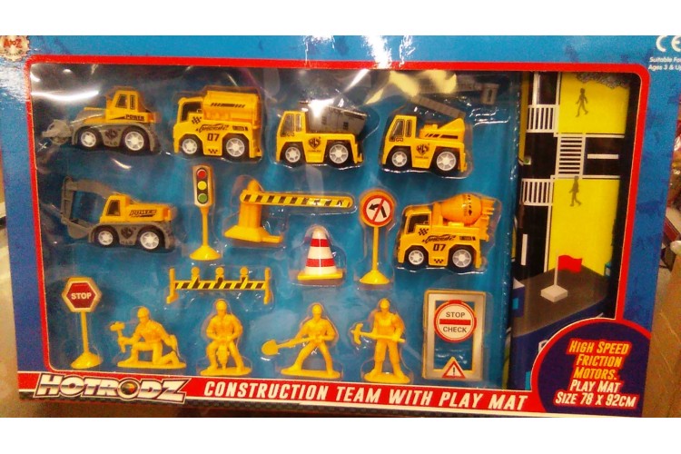 Hotrodz Construction Vehicles Toy