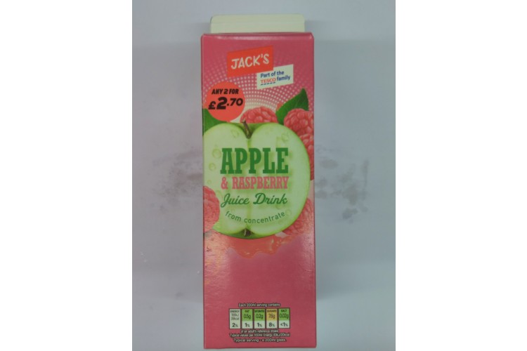 Jacks Apple & Raspberry Juice Drink 1 Litre