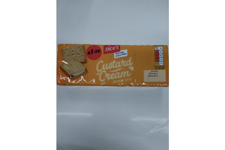 Jacks Custard Cream Biscuits 400g