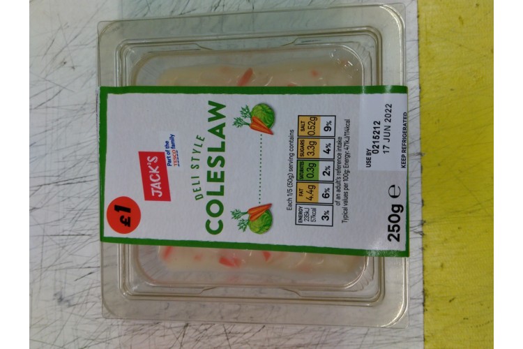 Jacks Deli Style Coleslaw 250g