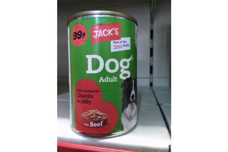 Jacks Dog Adult in Jelly With Beef 415g