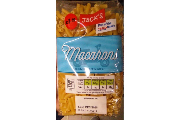 Jacks Macaroni 500g