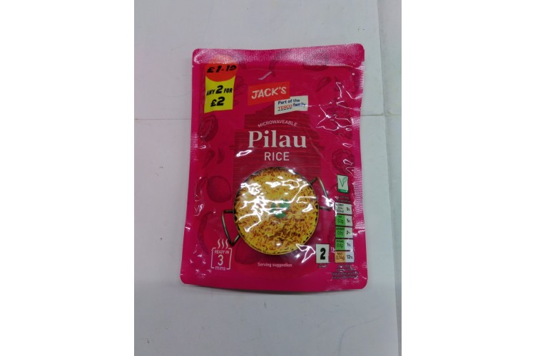 JACKS Pilau RICE 250g Any 2 For £2