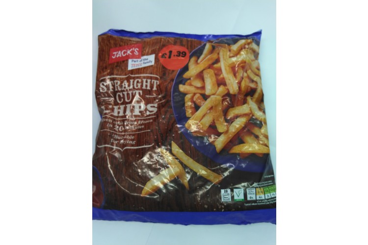 Jacks Straight Cut Oven Chips 750ge