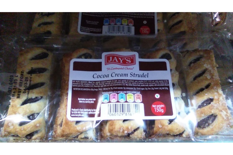 Jay's Cocoa Cream Strudel 150g 