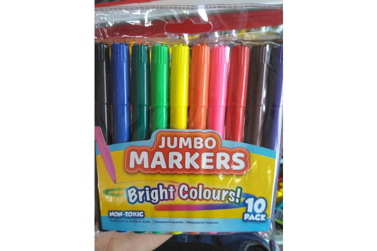 Jumbo Markers 10 Pack