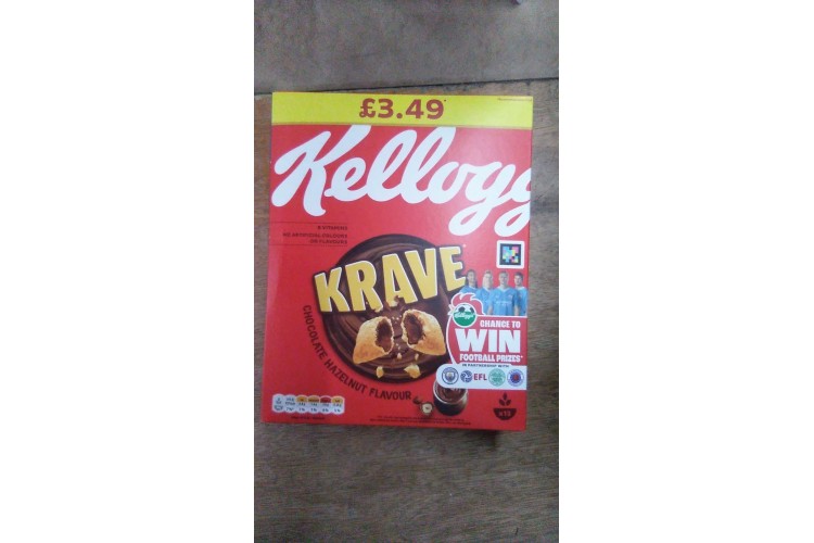 Kelloggs Krave Chocolate Hazelnut Flavour 410g