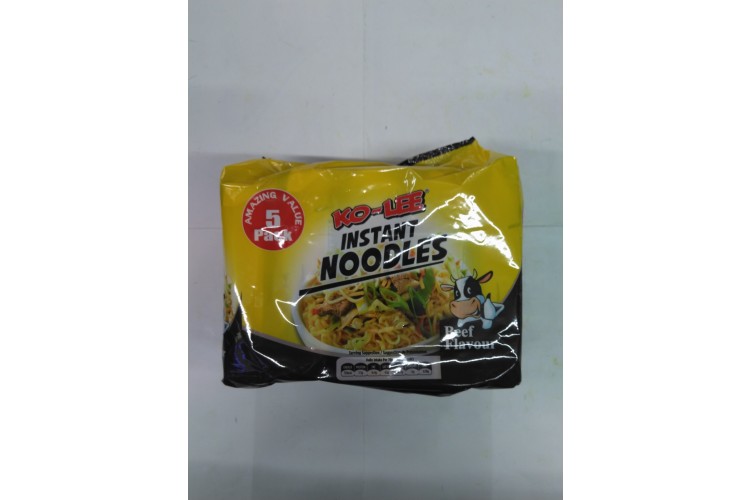Ko Lee Instant Noodles Beef Flavour 5 x 70g pack