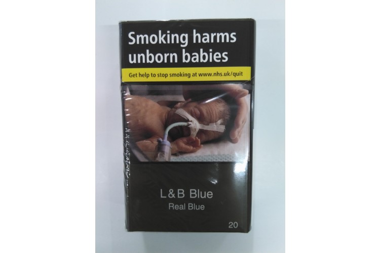 L & B Blue Real Blue King Size 20pk