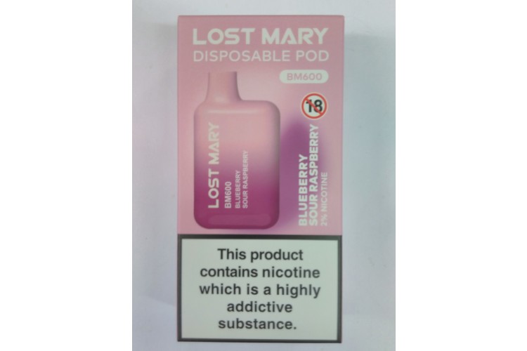 Lost Mary Disposable Pod Blueberry Sour Raspberry BM600 