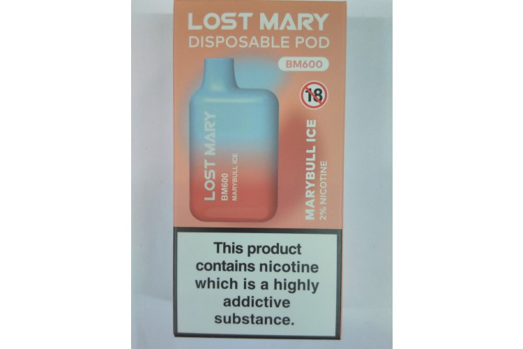 Lost Mary Disposable Pod MaryBull Ice BM600 