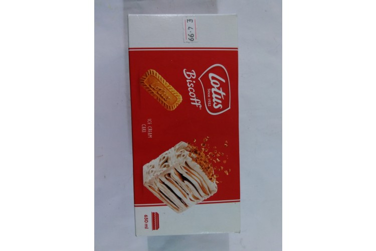 Lotus Biscoff Ice Cream cake 650 ml 