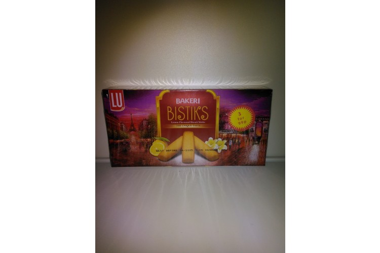 LU Bakeri Bistiks Lemon Flavoured Biscuit Sticks 