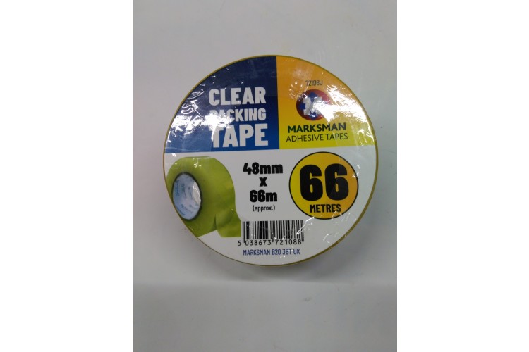 Marksman Clear Packing Tape 48mm X66m 