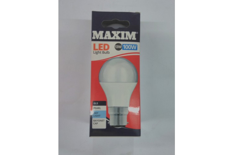 Maxim LED Light Bulb 13W=100W Day Light