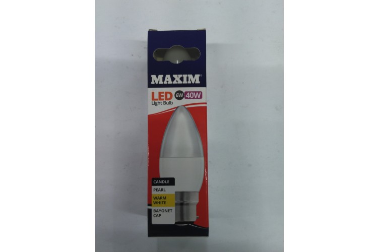 Maxim LED Light Bulb 6W=40W Day Light