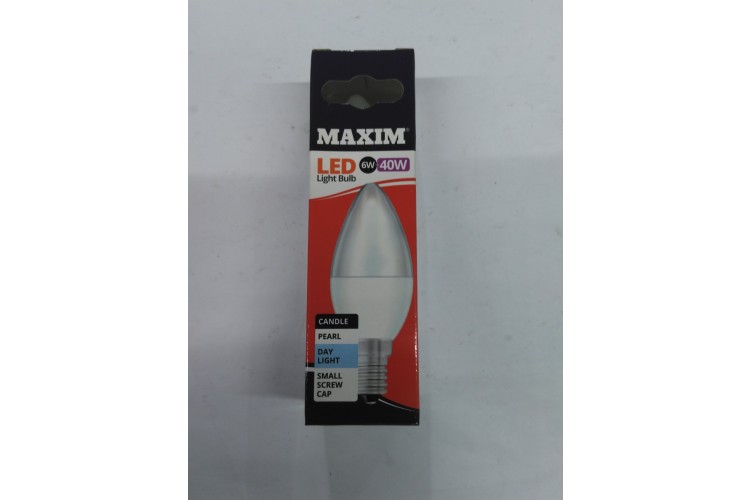 Maxim LED Light Bulb 6W=40W Day Light