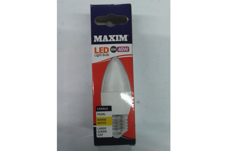 Maxim LED Light Bulb 6W=40W Day Light