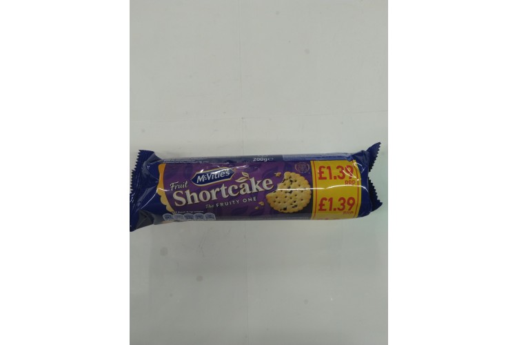 Mcvities Fruit Shortcake 200g Pm £1.39