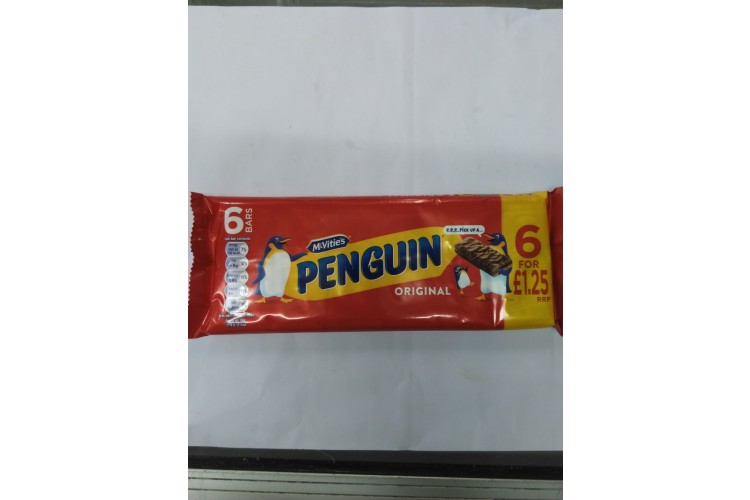 Mcvities Penguin Original 6 Bars 147.6g