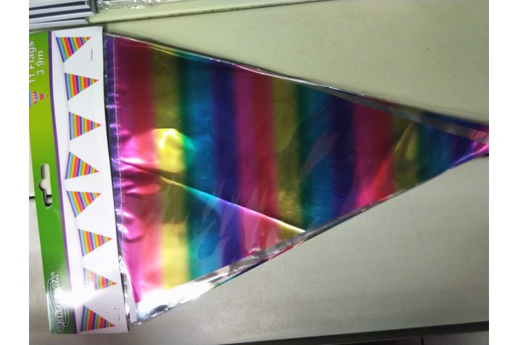 Metallic Rainbow Bunting Oaktree Uk