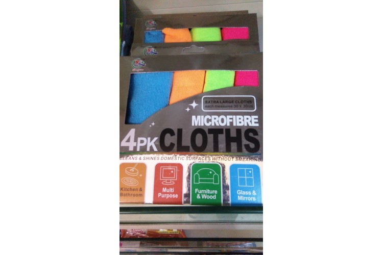 MicroFibre 4PK Cloths