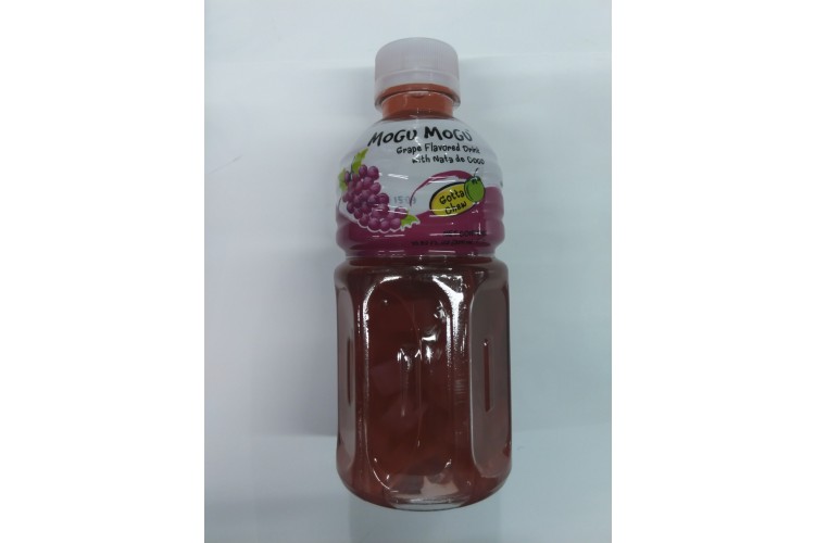 Mogu Mogu Grape Flavored Drink With Nata De Coco