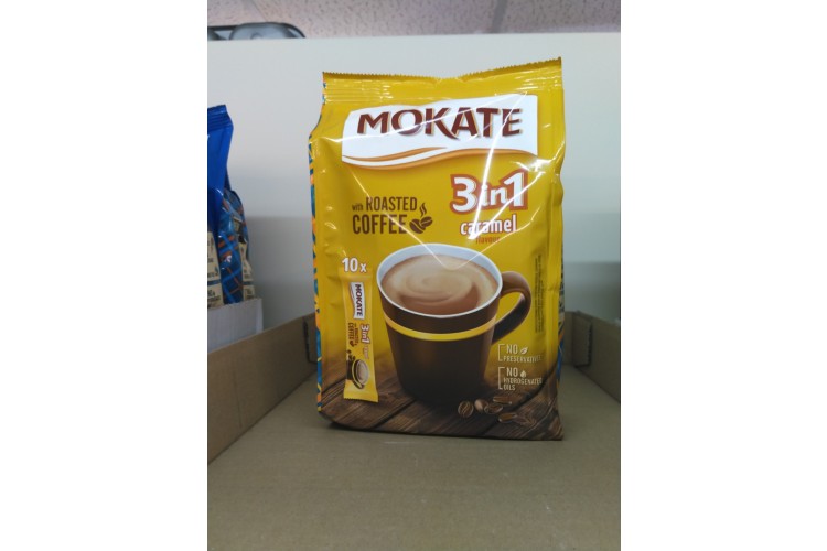 Mokate 3 in 1 Caramel Flavour With Roasted Coffee 10 Pack