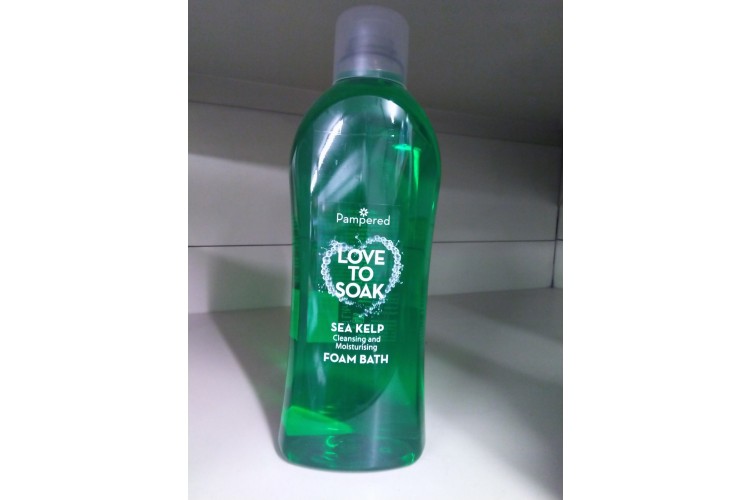 Pamper Love to Soak Sea Kelp Cleaning and Moisturising Foam Bath 1 Litre 